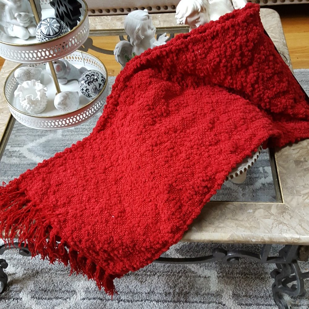 NEW! CHUNKY Fringed TABLE RUNNER 16" x 72"